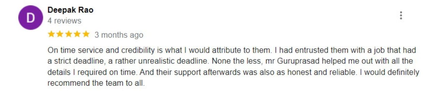 Review from Deepak Rao