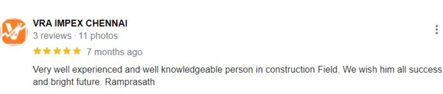 Review from Vijaya Ramprasath